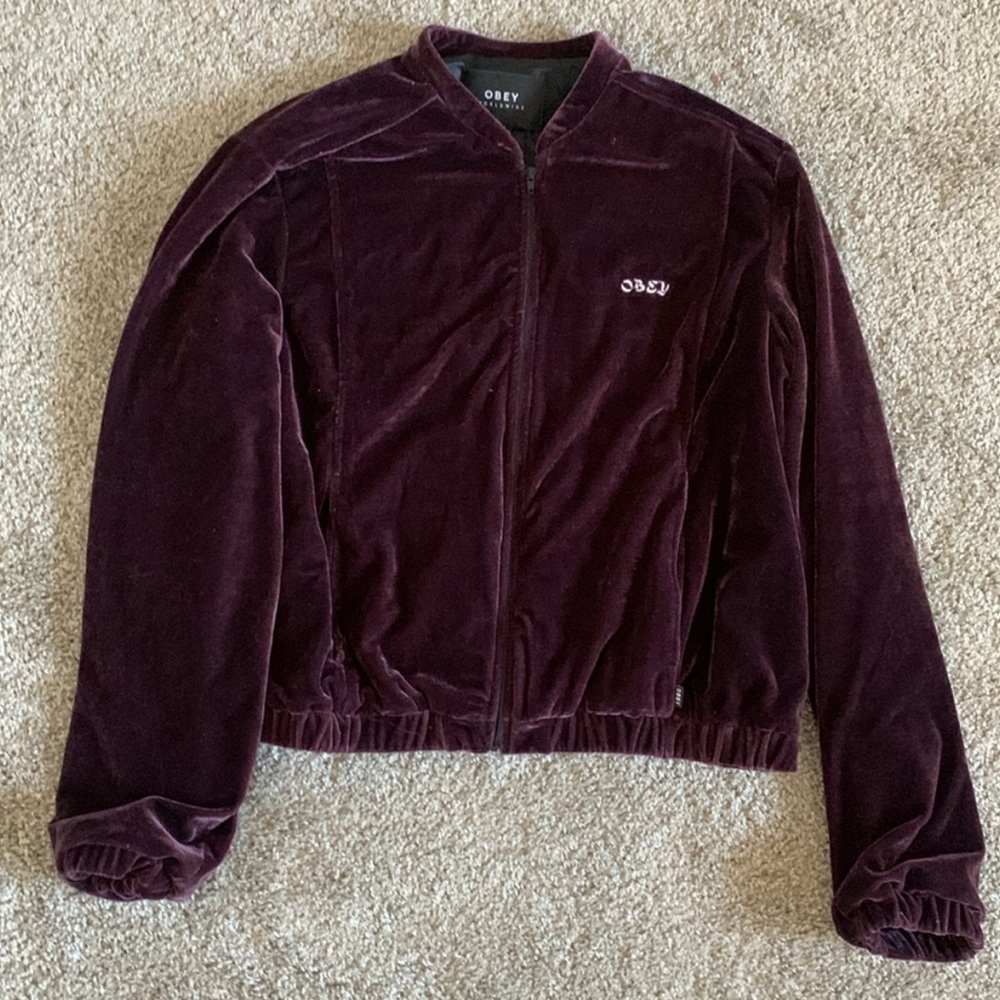 OBEY Sabre Velvet Bomber Jacket - Picture 7 of 12